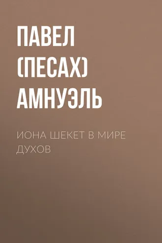 Обложка книги «Иона Шекет в мире духов»