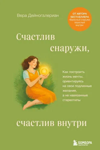 Обложка книги «Счастлив снаружи, счастлив внутри. Как построить жизнь мечты, ориентируясь на свои подлинные желания, а не навязанные стереотипы»