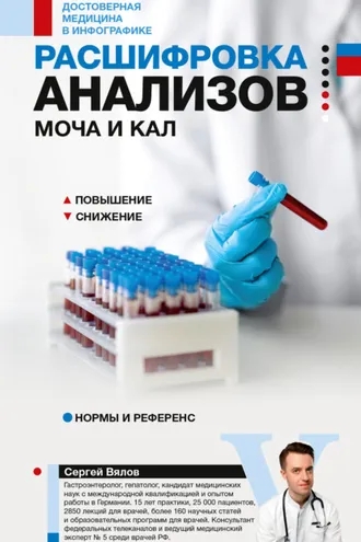 Обложка книги «Расшифровка анализов: моча и кал»