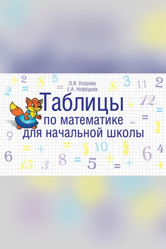 Обложка книги «Таблицы по математике для начальной школы»
