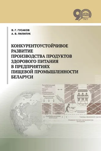 Обложка книги «Конкурентоустойчивое развитие производства продуктов здорового питания в предприятиях пищевой промышленности Беларуси»