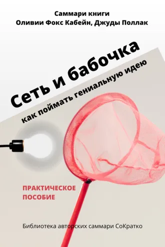 Обложка книги «Саммари книги Оливии Фокс Кабейн, Джуды Поллак «Сеть и бабочка. Как поймать гениальную идею»»