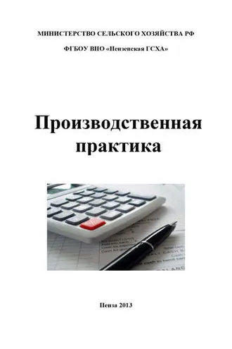 Обложка книги «Производственная практика по бухгалтерскому учету»