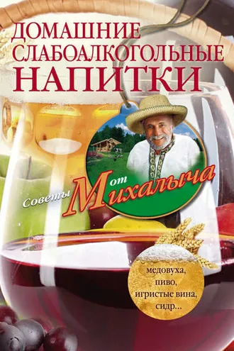 Обложка книги «Домашние слабоалкогольные напитки. Медовуха, пиво, игристые вина, сидр…»