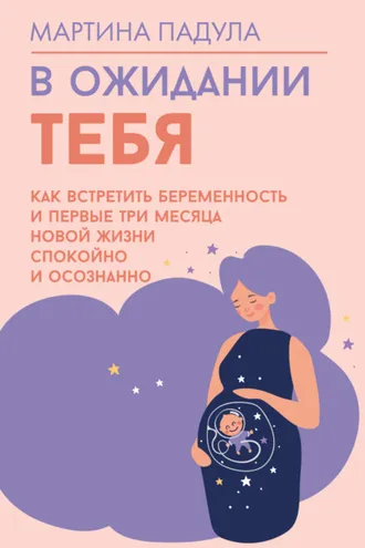 Обложка книги «В ожидании тебя. Как встретить беременность и первые три месяца новой жизни спокойно и осознанно»