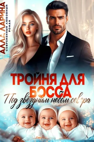 Обложка книги «Тройня для босса. Под звёздным небом севера»