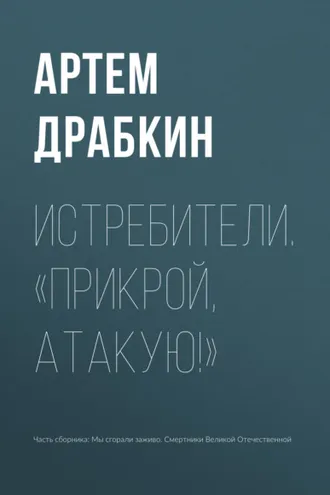 Обложка книги «Истребители. «Прикрой, атакую!»»