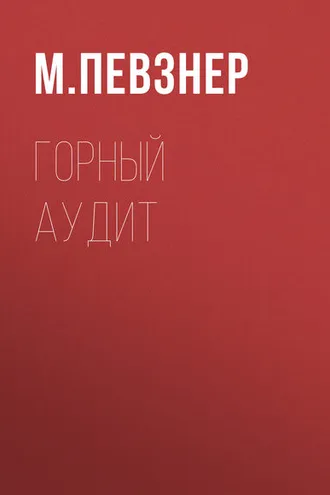 Обложка книги «Горный аудит»