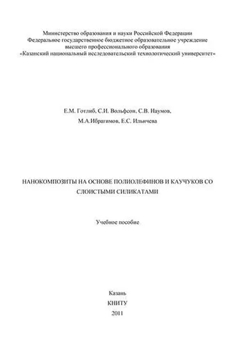 Обложка книги «Нанокомпозиты на основе полиолефинов и каучуков со слоистыми силикатами»