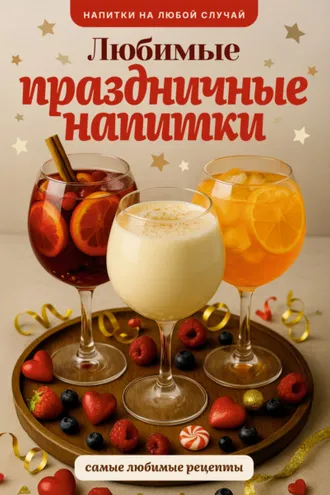 Обложка книги «Любимые праздничные напитки»