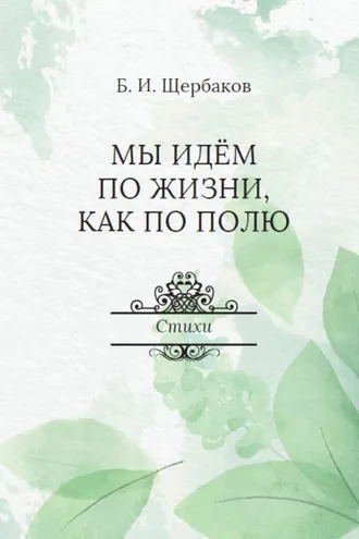 Обложка книги «Мы идем по жизни, как по полю»