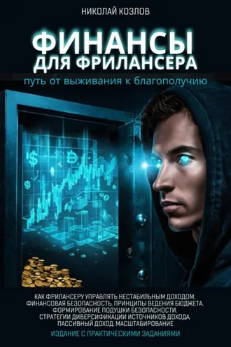 Обложка книги «Финансы для фрилансера. Путь от выживания к благополучию. Как фрилансеру управлять нестабильным доходом. Финансовая безопасность. Принципы ведения бюджета. Формирование подушки безопасности.»