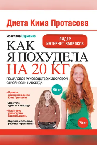 Обложка книги «Диета Кима Протасова. Как я похудела на 20 кг. Пошаговое руководство к здоровой стройности навсегда»