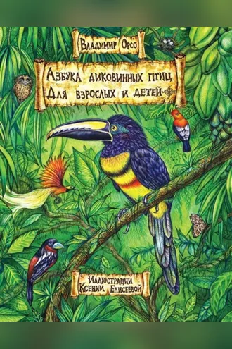 Обложка книги «Азбука диковинных птиц. Для взрослых и детей»