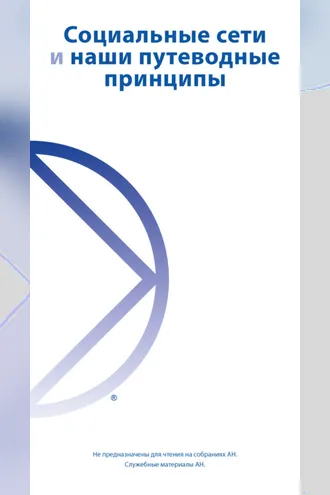 Обложка книги «Социальные сети и наши путеводные принципы»