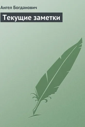 Обложка книги «Текущие заметки»