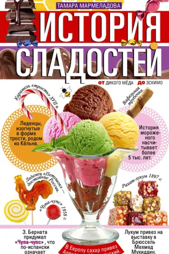 Обложка книги «История сладостей. От дикого мёда до эскимо»