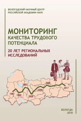Обложка книги «Мониторинг качества трудового потенциала. 20 лет исследований»