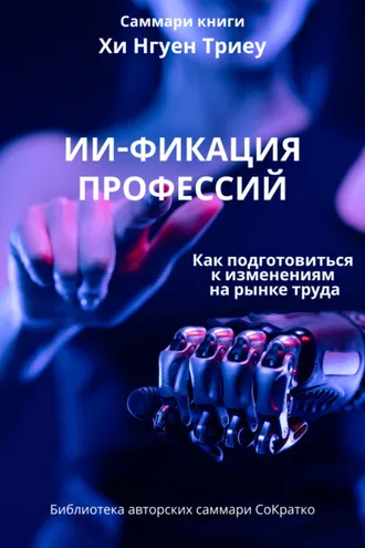 Обложка книги «Саммари книги Хи Нгуен Триеу «ИИ-фикация профессий. Как подготовиться к изменениям на рынке труда»»