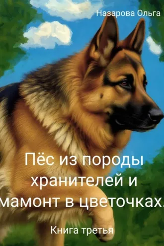 Обложка книги «Пёс из породы хранителей и мамонт в цветочках. Книга третья»