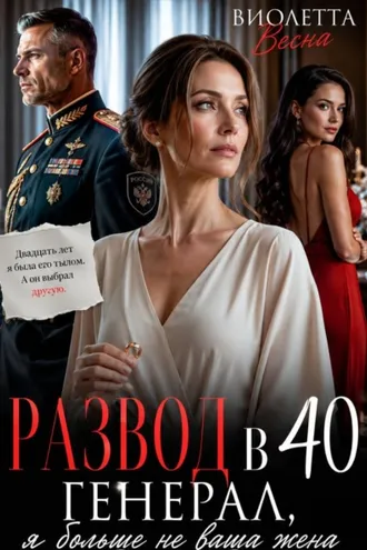 Обложка книги «Развод в 40. Генерал, я больше не ваша жена»