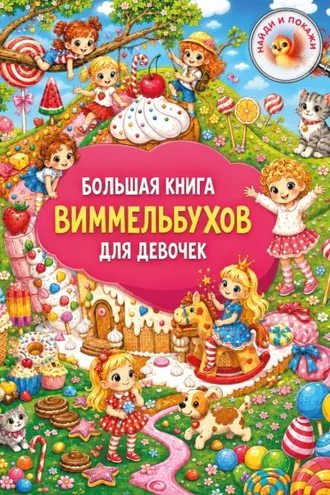 Обложка книги «Большая книга виммельбухов для девочек»