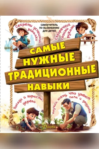Обложка книги «Самые нужные традиционные навыки. Научись всему, что умеют папа и дедушка»