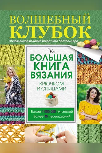 Обложка книги «Большая книга вязания крючком и спицами»