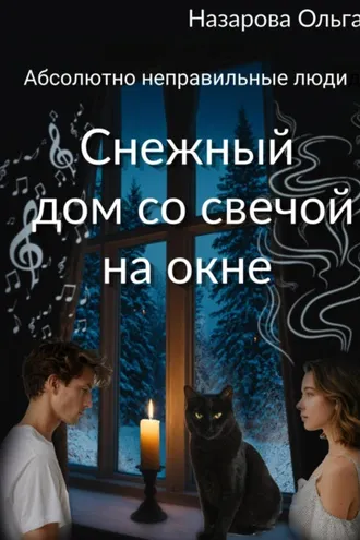 Обложка книги «Снежный дом со свечой на окне»