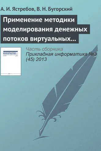 Обложка книги «Применение методики моделирования денежных потоков виртуальных предприятий»