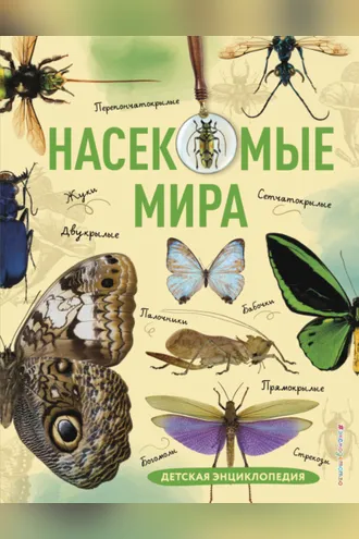 Обложка книги «Насекомые мира. Детская энциклопедия»