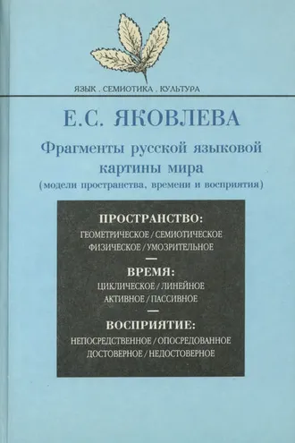 Обложка книги «Фрагменты русской языковой картины мира (модели пространства, времени и восприятия)»
