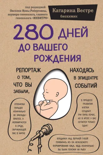 Обложка книги «280 дней до вашего рождения. Репортаж о том, что вы забыли, находясь в эпицентре событий»