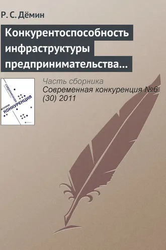 Обложка книги «Конкурентоспособность инфраструктуры предпринимательства в индустрии спорта»