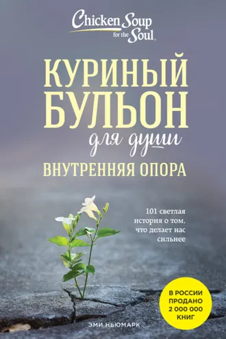Обложка книги «Куриный бульон для души. Внутренняя опора. 101 светлая история о том, что делает нас сильнее»