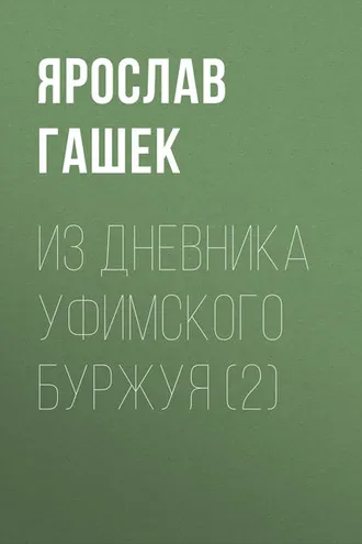 Обложка книги «Из дневника уфимского буржуя (2)»