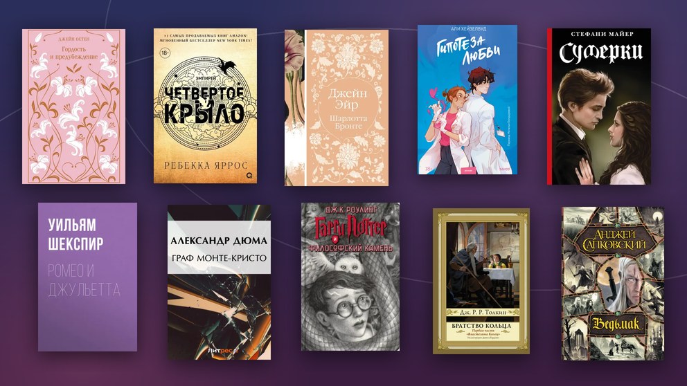 Тропы в книгах: обложки книг, на которых построены популярные тропы