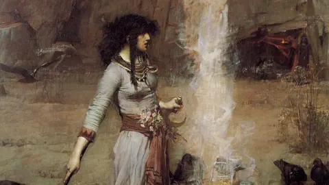 Джон Уильям Уотерхаус, «Магический круг» (1886)