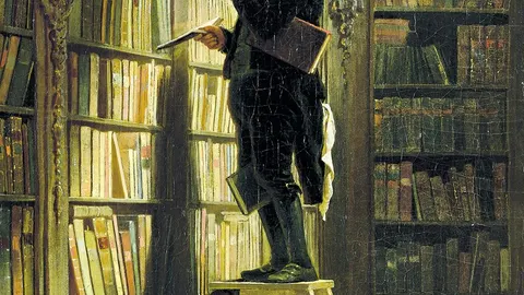 Карл Шпицвег, «Книжный червь» (около 1850)